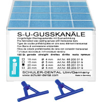 Viasz öntocsatorna, (20 x 4 mm), egyenes, hosszú, Műanyag, 100 darab