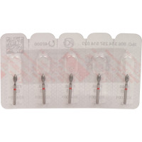 Omni Diamanten 368F, gyémántcsiszoló, piros ISO 023, 5 darab