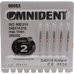 Omni Diamanten 847R, gyémántcsiszoló, piros ISO 018, 5 darab