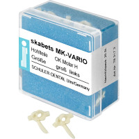 skabets MK-VARIO Nachfüllpackung 25 darab, Oberkiefer Molar H groß links skabets MK-VARIO Nachfüllpackung 25 darab, Oberkiefer Molar H groß links