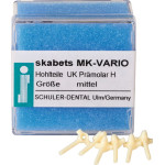 skabets MK-VARIO Nachfüllpackung 25 darab, Unterkiefer Prämolar H mittel skabets MK-VARIO Nachfüllpackung 25 darab, Unterkiefer Prämolar H mittel