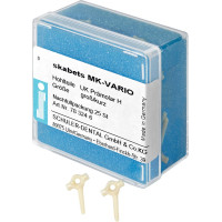 skabets MK-VARIO Nachfüllpackung 25 darab, Unterkiefer Prämolar H groß kurz skabets MK-VARIO Nachfüllpackung 25 darab, Unterkiefer Prämolar H groß kurz