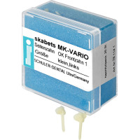 skabets MK-VARIO Nachfüllpackung 25 darab, Oberkiefer Frontzahn 1 klein links skabets MK-VARIO Nachfüllpackung 25 darab, Oberkiefer Frontzahn 1 klein links