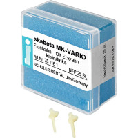 skabets MK-VARIO Nachfüllpackung 25 darab, Oberkiefer Eckzahn klein links skabets MK-VARIO Nachfüllpackung 25 darab, Oberkiefer Eckzahn klein links