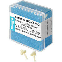 skabets MK-VARIO (R) (L) (1), Viaszprofilok - Hídtagok, fehér, jobb, L (nagy), 25 darab skabets MK-VARIO (R) (L) (1), Viaszprofilok - Hídtagok, fehér, jobb, L (nagy), 25 darab