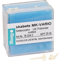 skabets MK-VARIO Nachfüllpackung 25 darab, Unterkiefer Prämolar mittel skabets MK-VARIO Nachfüllpackung 25 darab, Unterkiefer Prämolar mittel