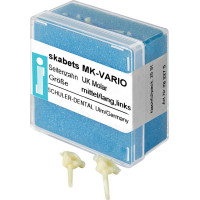 skabets MK-VARIO Nachfüllpackung 25 darab, Unterkiefer Molar MIT LG links skabets MK-VARIO Nachfüllpackung 25 darab, Unterkiefer Molar MIT LG links