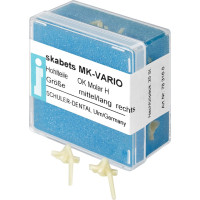 skabets MK-VARIO Nachfüllpackung 25 darab, Oberkiefer Molar H MIT LG rechts skabets MK-VARIO Nachfüllpackung 25 darab, Oberkiefer Molar H MIT LG rechts
