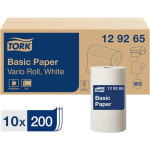TORK® Standard Papierwischtücher W5 System - Karton 10 x 200 db 2-lagig, geprägt, perforált, 23 x 27,5 cm, hochweiß - 129265