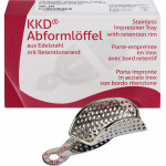 KKD® Abformlöffel Universal - 1 db, Frontzahn mit Drehgelenk, perforált, Nr. 9 - 248