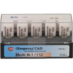 IPS Empress® CAD Multi for CEREC - 5 darabos csomag, méret I12, BL1 - 607681 IPS Empress® CAD Multi for CEREC - 5 darabos csomag, méret I12, BL1 - 607681