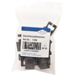 Zárócsipesz, fekete, 20 darab