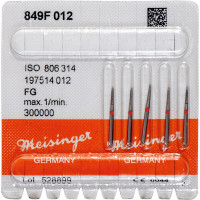Diamanten 849, gyémántcsiszoló, piros, ISO 012, FG, 5 darab