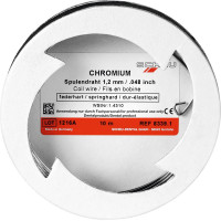 CHROMIUM Spulendraht Labor, 10-es csomag, m Spule Stärke 1,2 mm, federhart