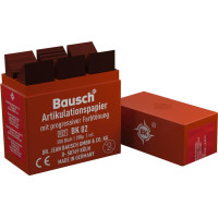 Artikulationspapier 200 µ - Plastik-Kassette 300 db piros, gerade, BK 02 - BK 02