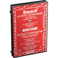 Occlusionspapier Arti-Check® 40 µ - csomag 100 Bogen piros, 100 x 70 mm, BK 12 - BK 12 Occlusionspapier Arti-Check® 40 µ - csomag 100 Bogen piros, 100 x 70 mm, BK 12 - BK 12