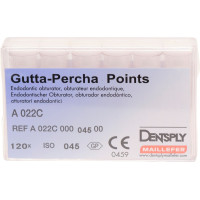 Guttapercha-csúcs (29 mm) (2 %) (ISO 45), ISO 45 rózsaszín, Guttapercha, 29 mm, 120 darab Guttapercha-csúcs (29 mm) (2 %) (ISO 45), ISO 45 rózsaszín, Guttapercha, 29 mm, 120 darab