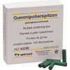 Polírozó (Fém), szereletlen ISO 220 Korong, zöld, Gumi, 3,5 mm, 100 darab