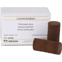 Csiszolókőrongok, szereletlen ISO 340 Korong, barna, 3 mm, 100 darab