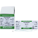 RESORBA® Polyester - 12 darabos csomag, , zöld, 45 cm, HRT 18, USP 3/0 - 7184174D