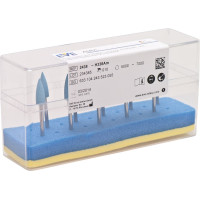 EVE Acryl (338), Polírozó (Műanyagok), Kézidarab (HP, Ø 2,35 mm, ISO 104, 44,5 mm) ISO 55 Csúcs, közepes, Nemeskorund - Műanyag, 16 mm, 10 darab