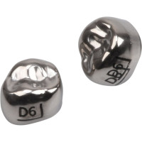 Edelstahlkronen - 5 darabos csomag, D-UR-6, für Milchmolaren - D-UR-6
