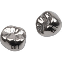 Edelstahlkronen - 5 darabos csomag, E-LR-6, für Milchmolaren - E-LR-6