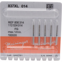 Diamanten 837XL, gyémántcsiszoló, kék, ISO 014, FG, 5 darab