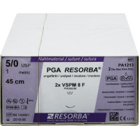 RESORBA® PGA - 24 darabos csomag, , ungefärbt, 45 cm, VSPM 8F, USP 5/0 - PA 1213