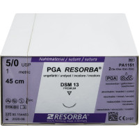 RESORBA® PGA - 24 darabos csomag, , ungefärbt, 45 cm, DSM13, USP 5/0 - PA 1151