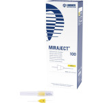 MIRAJECT® Injektionskanülen - 100 darabos csomag, sárga, Ø 0,3 mm, G30 40/23 kurz - 254204