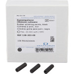 Gummipolierer Zylinder, 10 darab, fekete, ø 6mm