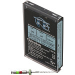 TF (Twisted Files) (23 mm) (4 %) (ISO 25), Gyökércsatorna reszelő (gépi), Könyökdarab (CA, Ø 2,35 mm, ISO 204) ISO 25 forgó, ISO színkódolt, Nikkel-titán, 23 mm, 3 darab