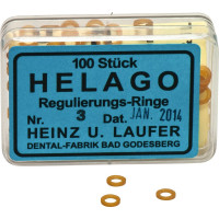 HELAGO Gummiringe für Regulierung, 10 darab, transparent, 3 mm