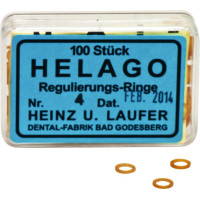 HELAGO Gummiringe für Regulierung, 10 darab, transparent, 4 mm