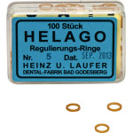 HELAGO Gummiringe für Regulierung, 10 darab, transparent, 5 mm