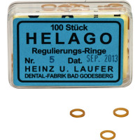 HELAGO Gummiringe für Regulierung, 10 darab, transparent, 5 mm