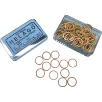 HELAGO Gummiringe für Regulierung, 10 darab, transparent, 10 mm