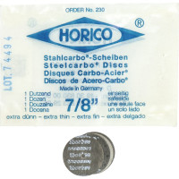 Stahlcarbo®-Scheiben Packung 12 darab, Ø 22 mm, Stärke 0,15 mm, einseitig