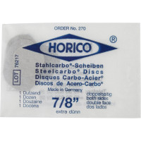 Stahlcarbo®-Scheiben Packung 12 darab, Ø 22 mm, Stärke 0,25 mm, doppelseitig