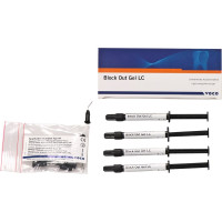 Block Out Gel LC (LB), Kiblokkoló anyag, fecskendők, világoskék, fényre keményedő, 1,2 ml, 4 darab