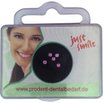 Jewels, Ékko, rózsaszín, Üveg, S (kicsi), 5 darab