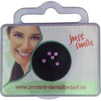 Jewels, Ékko, rózsaszín, Üveg, S (kicsi), 5 darab