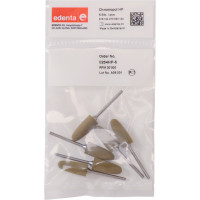 Chromopol (64), Polírozó (Fém), Kézidarab (HP, Ø 2,35 mm, ISO 104, 44,5 mm) ISO 100 Láng, közepes, Korund - Szilikon, 24,5 mm, 6 darab