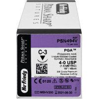 Nahtmaterial - 12 darabos csomag, PGA 4-OA/C-3, ungefärbt - PSN494V Nahtmaterial - 12 darabos csomag, PGA 4-OA/C-3, ungefärbt - PSN494V