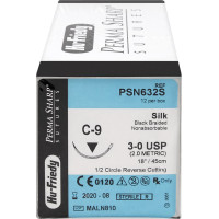 Nahtmaterial - 12 darabos csomag, Seide 3-ONA/C-9 - PSN632S Nahtmaterial - 12 darabos csomag, Seide 3-ONA/C-9 - PSN632S