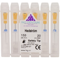 Hedström reszelő, Standard SMG, 25 mm ISO 015, 6 darab