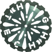 High Tech (ISO 350), Szeparáló korongok, Kézidarab (HP, Ø 2,35 mm, ISO 104) ISO 350 finom, Gyémánt - Nemes acél, 0,26 mm = 260 µm, 1 darab