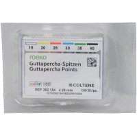 Guttapercha ISO color Sortiment 100 darab, ISO 015-040