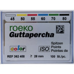 Guttapercha ISO color Sortiment 100 darab, ISO 045-080